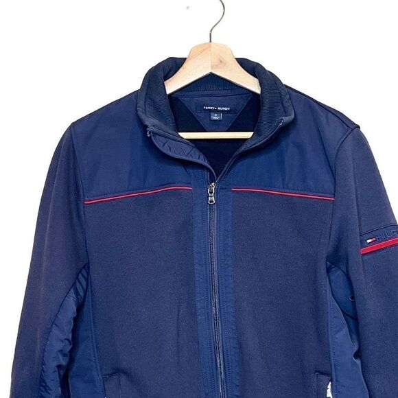Tommy Hilfiger navy blue classic full zip jacket size M - Picture 2 of 16